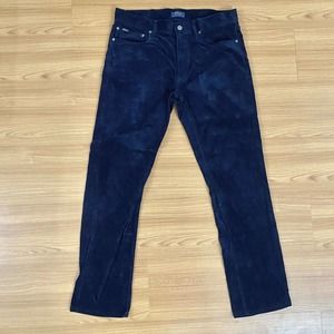 Polo Ralph Lauren 34 X 32 Dark Blue Slim Fit Corduroy Pants